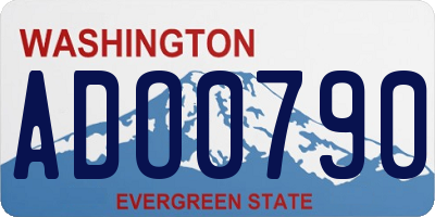 WA license plate ADO0790