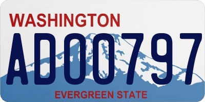 WA license plate ADO0797