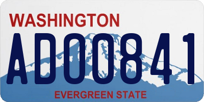 WA license plate ADO0841