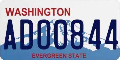 WA license plate ADO0844