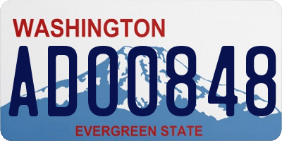 WA license plate ADO0848