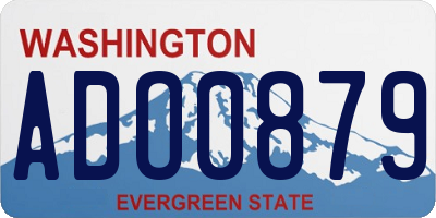 WA license plate ADO0879