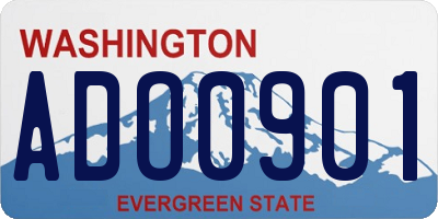 WA license plate ADO0901