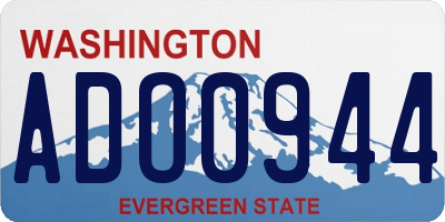 WA license plate ADO0944