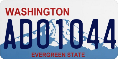 WA license plate ADO1044