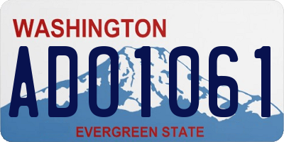 WA license plate ADO1061