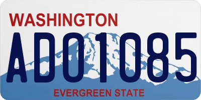 WA license plate ADO1085