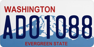 WA license plate ADO1088