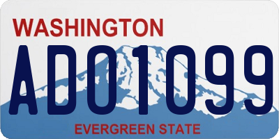 WA license plate ADO1099