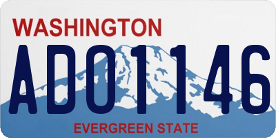WA license plate ADO1146