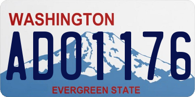WA license plate ADO1176