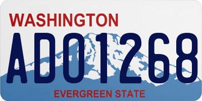WA license plate ADO1268