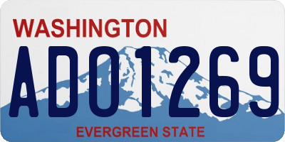 WA license plate ADO1269