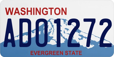 WA license plate ADO1272