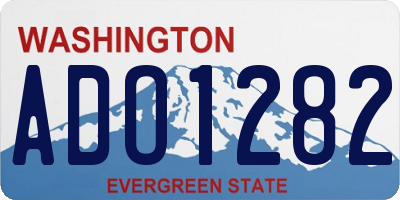 WA license plate ADO1282