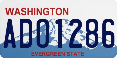 WA license plate ADO1286