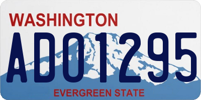 WA license plate ADO1295