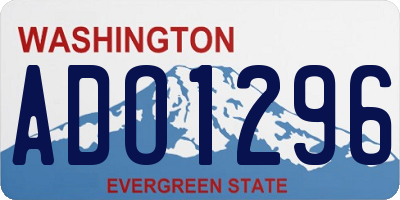WA license plate ADO1296