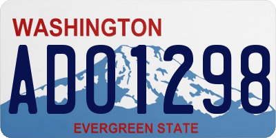 WA license plate ADO1298
