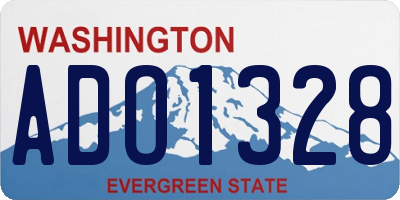WA license plate ADO1328