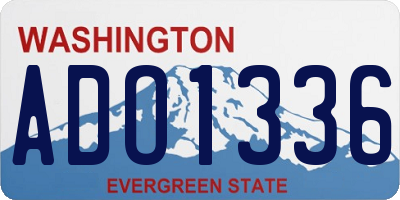 WA license plate ADO1336
