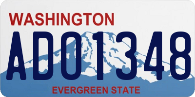 WA license plate ADO1348