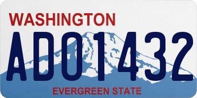 WA license plate ADO1432