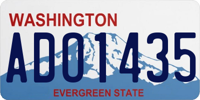 WA license plate ADO1435