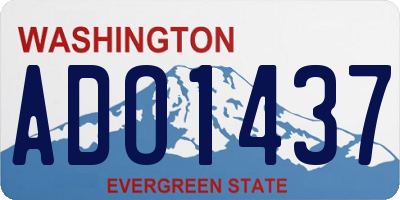 WA license plate ADO1437