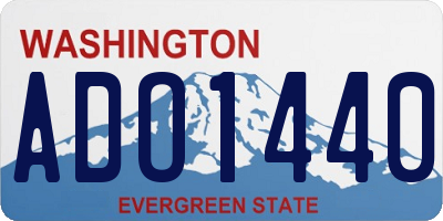 WA license plate ADO1440