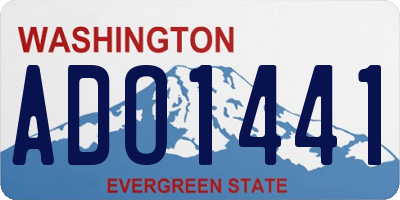WA license plate ADO1441