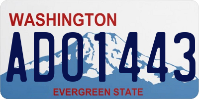 WA license plate ADO1443
