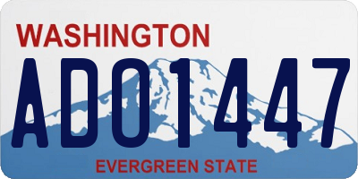 WA license plate ADO1447