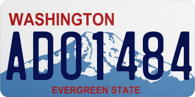 WA license plate ADO1484