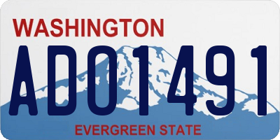 WA license plate ADO1491