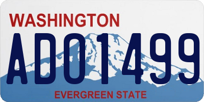 WA license plate ADO1499