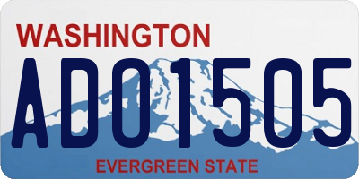 WA license plate ADO1505