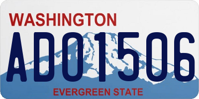 WA license plate ADO1506