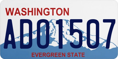 WA license plate ADO1507