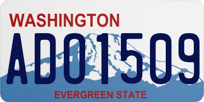 WA license plate ADO1509