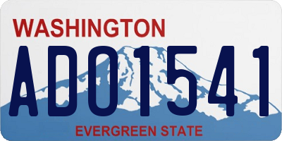 WA license plate ADO1541