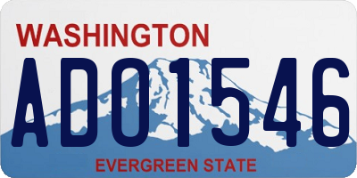 WA license plate ADO1546