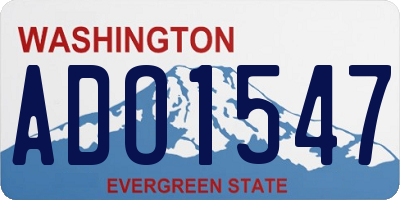 WA license plate ADO1547