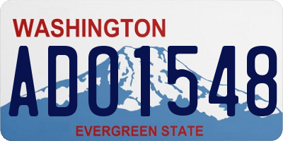 WA license plate ADO1548