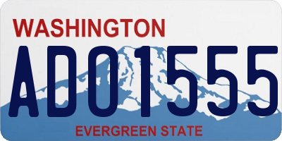 WA license plate ADO1555