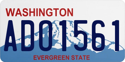 WA license plate ADO1561