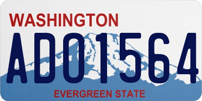 WA license plate ADO1564