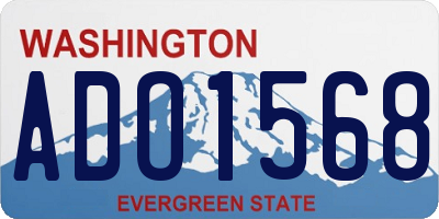 WA license plate ADO1568