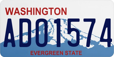 WA license plate ADO1574
