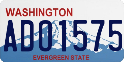 WA license plate ADO1575
